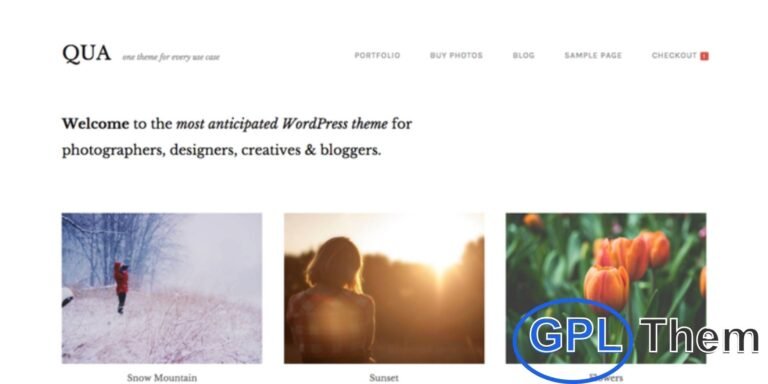 Graph Paper Press Qua WordPress Theme