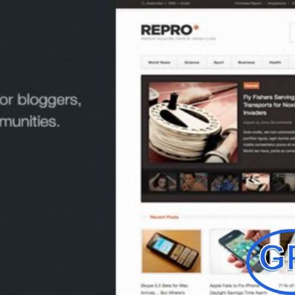 ThemeZilla Repro WordPress Theme Repro by ThemeZilla is a premium WordPress news theme built for online magazines, blogs, and editorial websites. With its clean design and powerful features, Repro makes it easy to publish news articles, manage categories, and showcase content in a professional way.