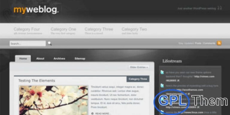 Myweblog – Premium Personal Blog WordPress Theme by WooThemes Myweblog is a stylish premium WordPress theme from WooThemes, designed specifically for personal blogs and storytelling websites. With its clean layout and elegant design, it highlights your posts while keeping the focus on your content.