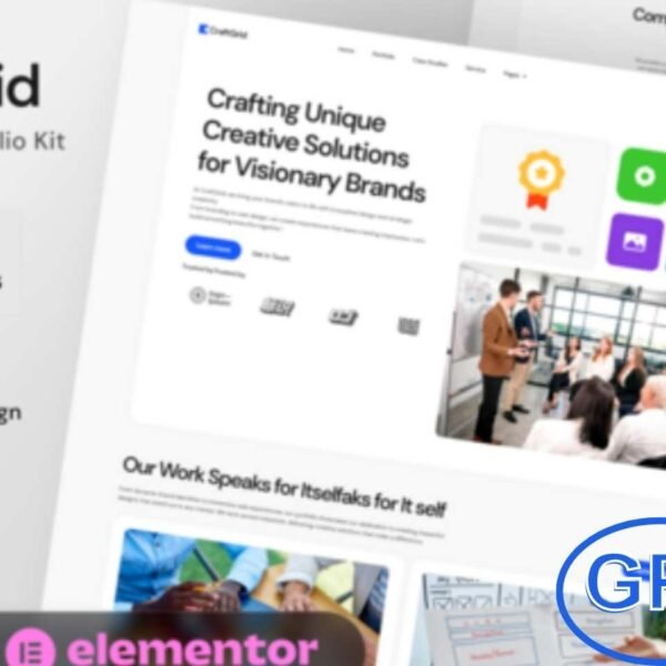 CraftGrid – Creative Agency & Portfolio Elementor Template Kit CraftGrid is a modern and minimalist Elementor Template Kit designed for creative agencies, freelancers, and design studios. It includes multiple portfolio layouts, client testimonials, case studies, and team profiles to showcase your work professionally.