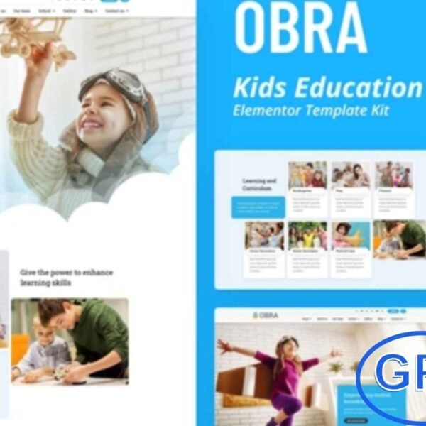 Obra – Kids Education & School Elementor Template Kit Obra is a modern Elementor Template Kit designed for schools, educational institutes, and learning centers. Featuring a clean, creative, and fully responsive design, Obra helps you showcase courses, curriculum details, campus information, team members, galleries, and contact pages.