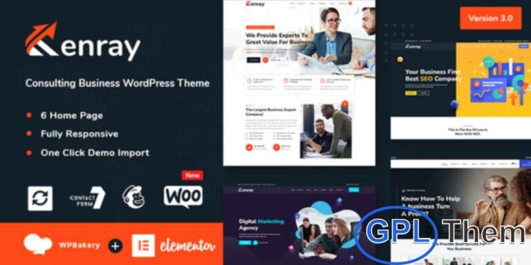 Kenray – Consulting Business WordPress Theme Kenray – Consulting Business WordPress Theme is a professional solution designed specifically for consultancy and advisory businesses. Ideal for marketing agencies, finance firms, insurance companies, accounting services, investment planning agencies, and strategic consultancy startups, this theme provides everything needed to build a polished online presence.