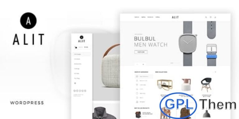 Alit – Minimalist Responsive WooCommerce WordPress Theme Alit is a modern, minimalist, and clean WooCommerce WordPress theme designed for online stores and marketplaces. With its fresh and elegant design, it helps create a professional eCommerce website that leaves a lasting impression on customers. The theme comes packed with powerful features, giving you complete control through easy-to-use Theme Options.