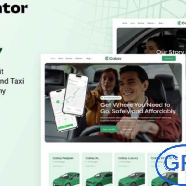 Cabsy – Transport & On-Demand Taxi Elementor Template Kit Cabsy is a sleek and modern Elementor Template Kit designed for transport companies, on-demand taxi services, cab providers, car rentals, and other transportation businesses.