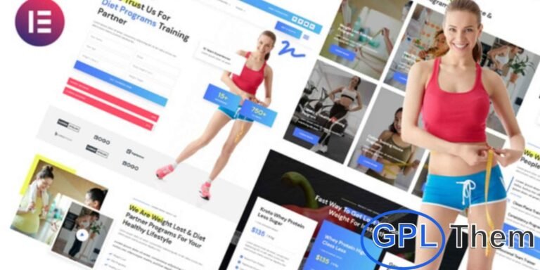Nguru – Weight Loss & Fitness Trainer Elementor Template Kit Nguru is a modern Elementor Template Kit designed for fitness trainers, weight loss coaches, gyms, and wellness professionals. Featuring clean and professional layouts, it works seamlessly with Elementor Pro and most WordPress themes, including the free Hello Elementor theme.