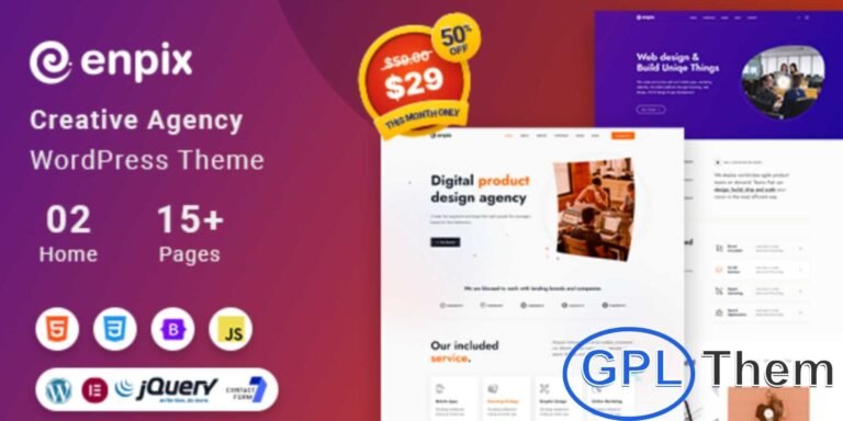 Enpix – Digital Agency Creative Portfolio Theme