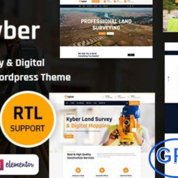 Kyber – Surveyor WordPress Theme Kyber – Surveyor WordPress Theme is a responsive and professional solution designed for geological survey service providers. Ideal for businesses offering land surveys, topographical surveys, canal surveys, tunnel surveys, 3D city mapping, flyover and railway surveys, highways and road inspections, aerial data collection, laser scanning, GIS mapping, and engineering support, this theme helps showcase your services effectively.