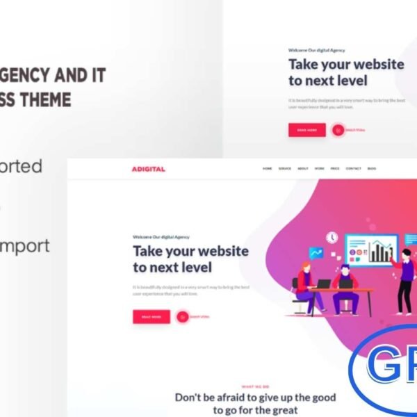 Adigital – Digital Agency and IT One Page WordPress Theme Adigital is a powerful and modern one-page WordPress theme crafted for digital agencies, IT companies, and tech startups. Every entrepreneur dreams of showcasing their services and products quickly, and this theme makes it possible with ease.