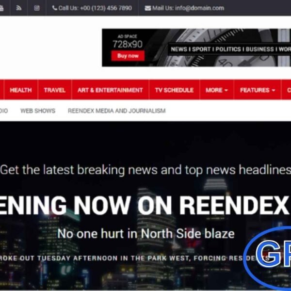 Reendex – Broadcast News Magazine WordPress Theme