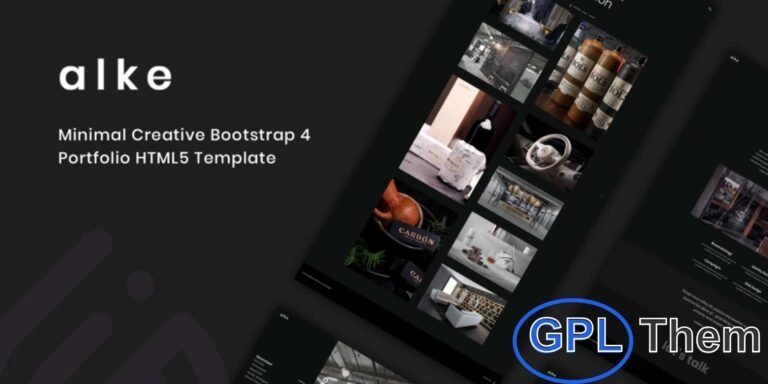 Alke – Minimal Creative Portfolio WordPress Theme Alke is a modern and minimalist WordPress theme designed for creative portfolios, agencies, and personal showcases. It offers 5 completely unique homepage designs, giving you full flexibility to present your work professionally. Built with WPBakery Page Builder, Alke allows drag-and-drop page building with over 19 custom web elements to create unlimited layouts.