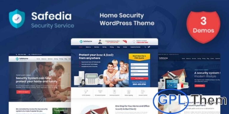 Safedia – Home Security WordPress Theme