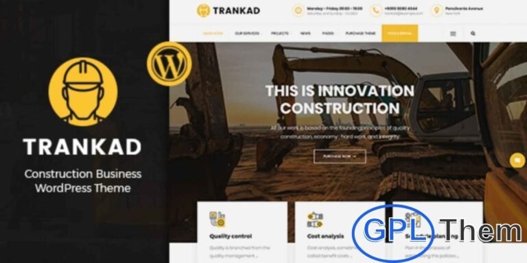 Trankad – Construction WordPress Theme