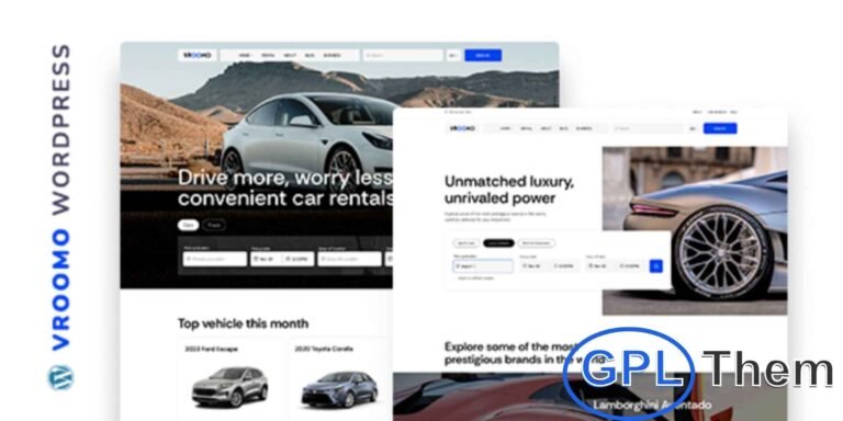 Vrooom – Auto Dealer WordPress Theme