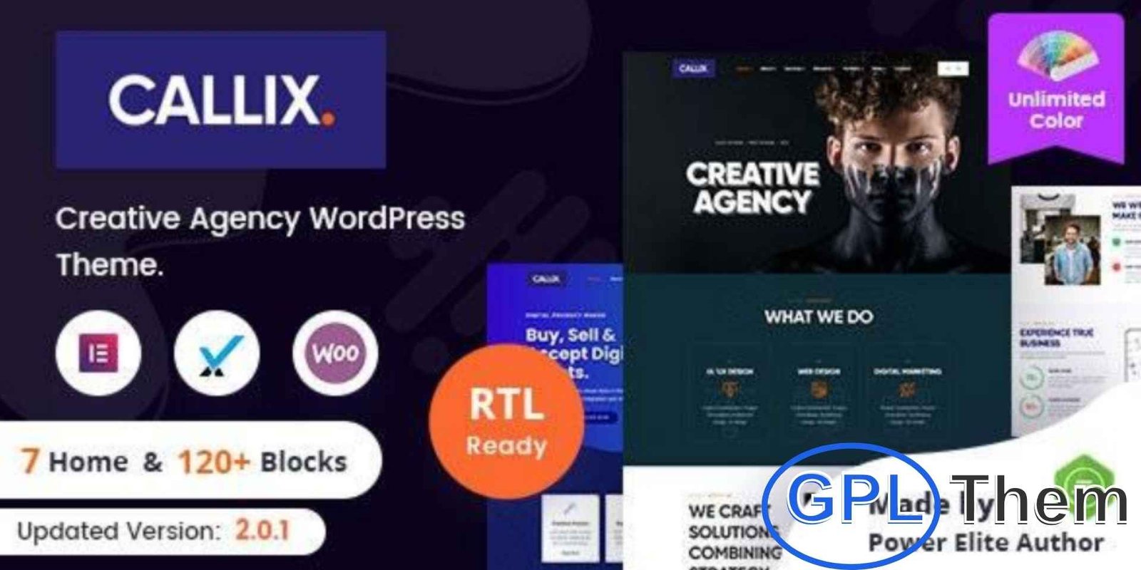 Callix – Creative Agency WordPress Theme + RTL Callix – Creative Agency WordPress Theme + RTL Callix is a modern and responsive WordPress theme designed for creative agencies, marketing firms, consulting businesses, start-ups, IT solutions, and service companies. Its clean and smooth design creates a professional, eye-catching online presence that engages visitors.