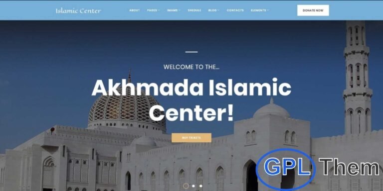 Akhmada – Islamic Center WordPress Theme Akhmada is a modern, SEO-friendly WordPress theme designed specifically for Islamic centers, mosques, and religious organizations. Fully editable and well-documented, it allows you to take complete control of your website’s design using Power Builder and Live Customizer. The drag-and-drop page builder makes it easy to enhance functionality and add dynamic or static elements without touching any code.