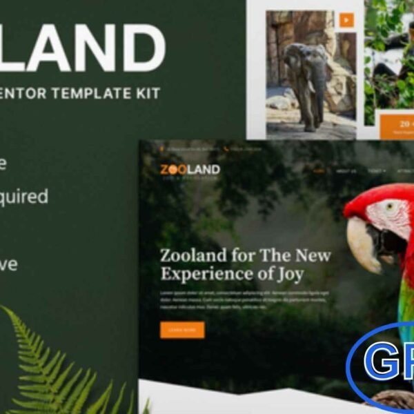 Zooland – Safari & Zoo Elementor Template Kit Zooland is a beautifully crafted Elementor Template Kit tailored for safari parks, zoos, animal conservation, wildlife tours, and travel websites.