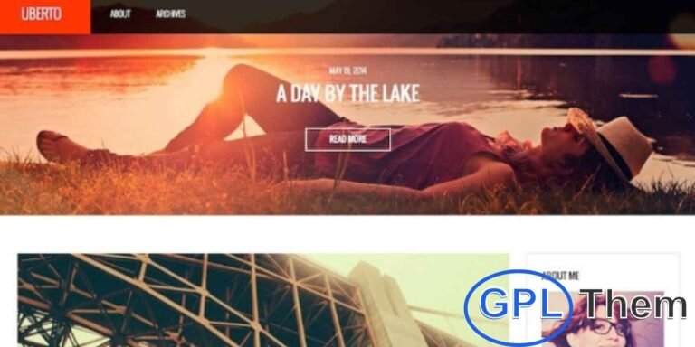 CSSIgniter – Uberto WordPress Theme Uberto by CSSIgniter is a stylish and responsive WordPress theme designed for bloggers, writers, and content creators. Its clean and modern layout ensures your stories, articles, and media stand out beautifully on any device.