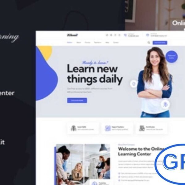 Zilom – Online Education & Learning Elementor Template Kit Zilom is a modern and fully responsive Elementor Template Kit designed for online education platforms, schools, universities, colleges, academies, tuition centers, language courses, e-learning, and LMS websites.