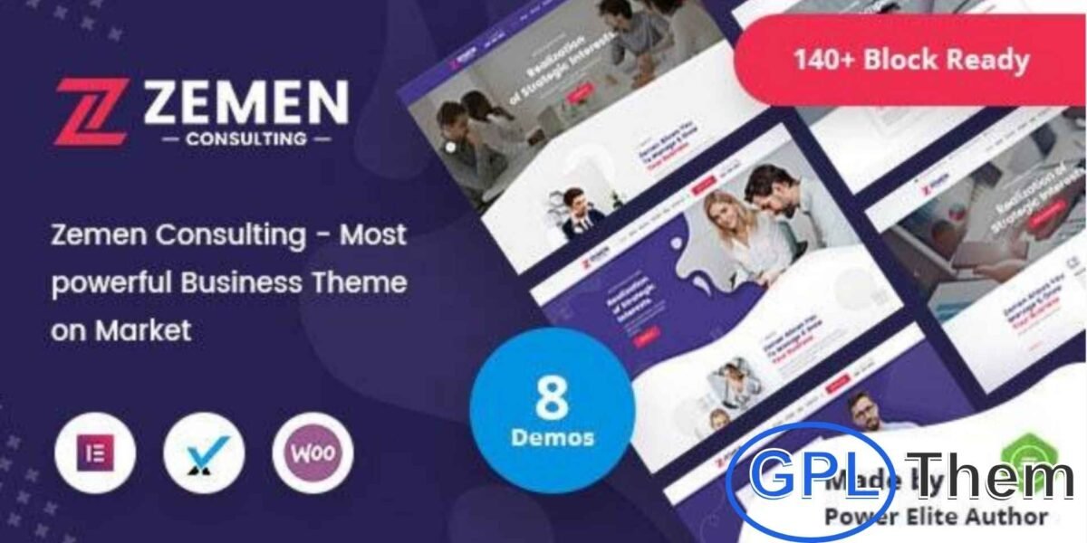 Zemen – Multi-Purpose Consulting Business WordPress Theme + RTL Zemen is a premium WordPress theme designed for training, coaching, consulting, and business websites. Its professional and modern design allows you to create a versatile online presence for corporate firms, coaches, consultants, and business agencies.