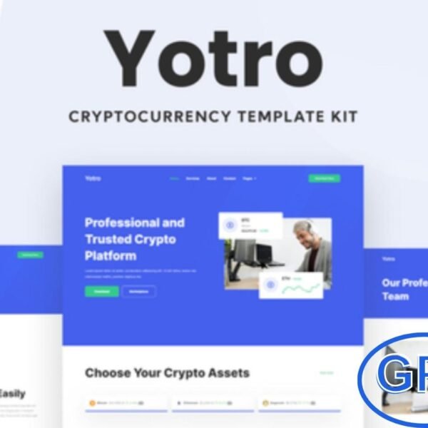 Yotro – Cryptocurrency Elementor Template Kit Yotro is a modern and professional Elementor Template Kit designed specifically for cryptocurrency and blockchain websites. Ideal for crypto businesses, digital wallets, trading platforms, and fintech startups, Yotro features a clean, fully responsive design and is optimized for the free Hello Elementor theme.