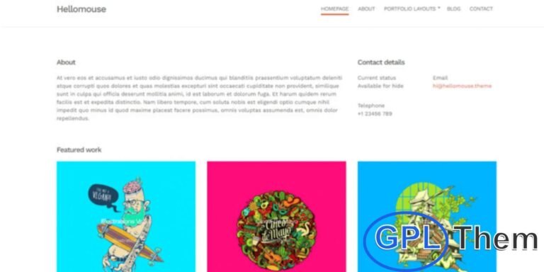 CSSIgniter – Hellomouse WordPress Theme Download the CSSIgniter Hellomouse WordPress Theme, a modern and creative theme designed for bloggers, content creators, and personal websites. With its clean and visually engaging layout, Hellomouse makes it easy to showcase articles, images, videos, and featured posts in a professional and appealing way.