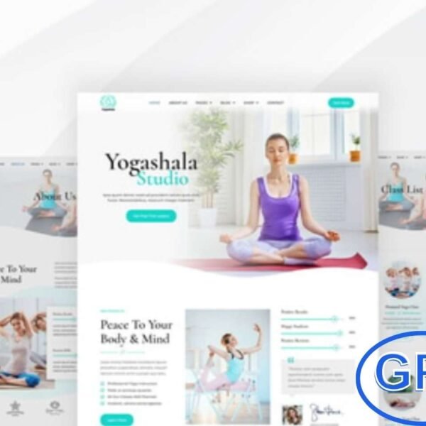 Yogashala – Yoga & Meditation Elementor Template Kit Yogashala is a modern Elementor Pro Template Kit designed for Yoga Studios, Meditation Centers, Wellness Retreats, Fitness Clubs, and Spa services.