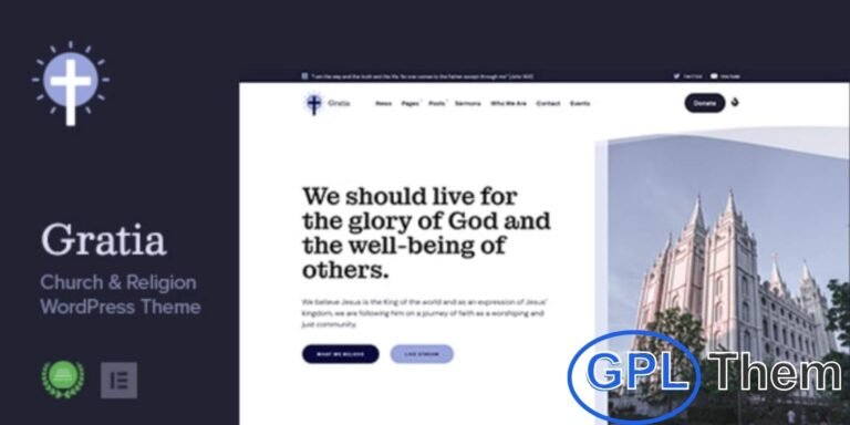 Gratia – Church & Religion WordPress Theme