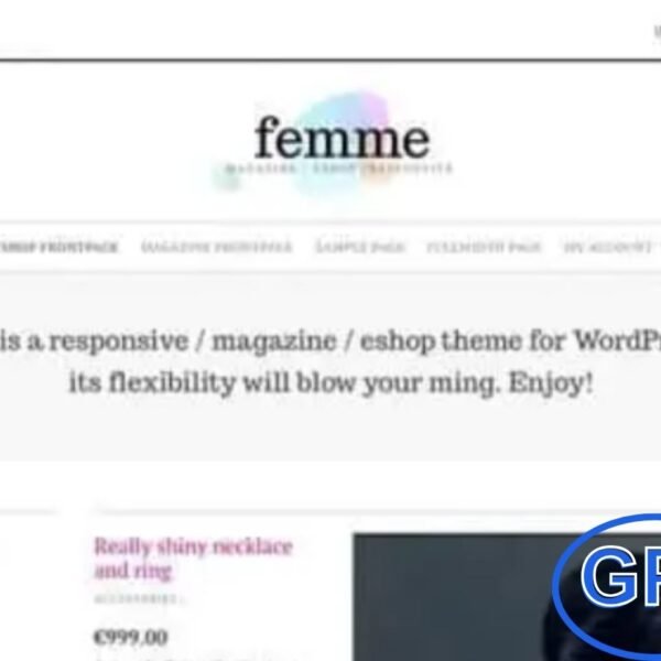 CSSIgniter – Femme WordPress Theme Download the CSSIgniter Femme WordPress Theme, a modern and stylish theme designed for fashion blogs, lifestyle websites, and personal portfolios. With its clean and visually appealing layout, Femme makes it easy to showcase articles, images, videos, and featured posts in a professional and engaging way.