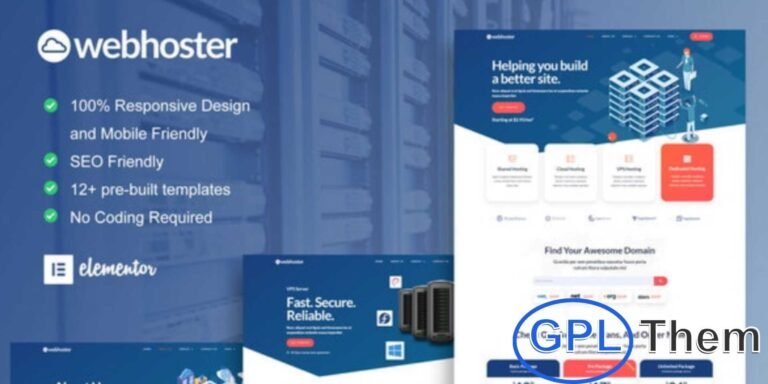 Hostingcave – Web Hosting Services Elementor Template Kit Hostingcave is a professional Elementor Template Kit designed for web hosting companies, domain registrars, and IT service providers. Featuring responsive layouts, performance-focused elements, and modern designs, it helps you showcase hosting plans, server features, and client services effectively.