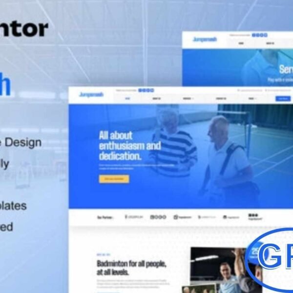 JumpSmash – Badminton Club & Sports Community Elementor Template Kit JumpSmash is a professional Elementor Template Kit designed for badminton clubs, sports communities, and coaching websites.