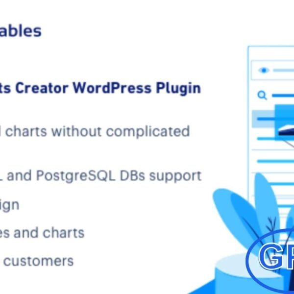 wpDataTables – WordPress Tables and Charts Manager + All Addons wpDataTables is a premium WordPress plugin that makes it easy to create responsive tables, spreadsheets, and charts directly on your website. Designed for speed and flexibility, it helps you manage and present large amounts of data in a clear, professional way.
