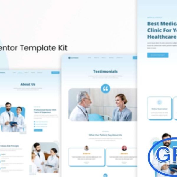 Gomedic – Medical Elementor Template Kit Gomedic is a modern and professional Elementor Template Kit designed for medical and healthcare websites. Perfect for hospitals, clinics, laboratories, dental practices, family doctors, and other health-related services, it comes with 11 pre-built pages tailored for medical needs.