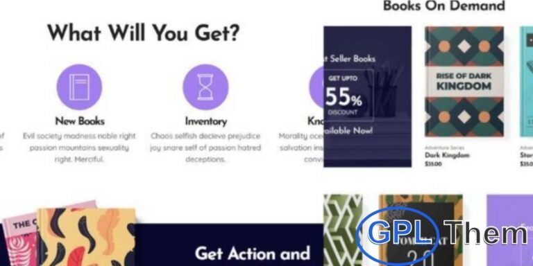 ReadKit – Book Store Elementor Template Kit ReadKit is a modern and elegant Elementor Template Kit designed for book stores and online book-selling websites. With a clean, professional layout, this template kit helps authors, publishers, and bookstores showcase their collections, promote new releases, and engage readers effectively.