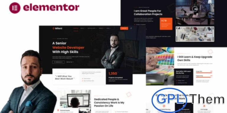 Mileni – Personal Freelancer & Portfolio Showcase Elementor Pro Template Kit Mileni is a modern Elementor Pro Template Kit crafted for freelancers, creative professionals, and personal portfolio websites. It comes with beautifully designed layouts to showcase your skills, services, and projects in a clean and professional style.