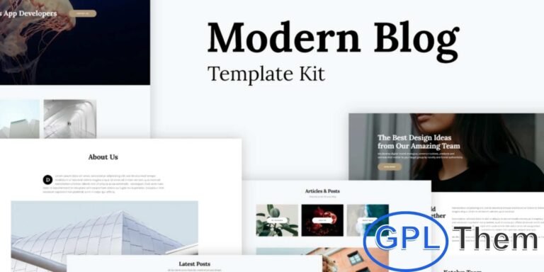 Mora – Modern Blog Elementor Template Kit Mora is a stylish and modern Elementor Template Kit designed for creating professional blogging and publishing websites.