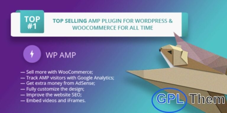 AMP for WP – Accelerated Mobile Pages All Extensions Bundle AMP for WP is the leading WordPress plugin that automatically integrates Google’s Accelerated Mobile Pages (AMP) technology into your website. By enabling AMP, your site loads faster on mobile devices, improving user experience and boosting search engine rankings.