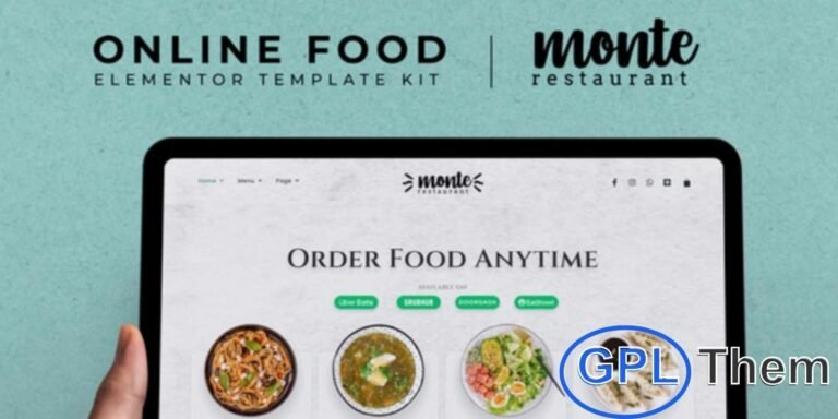 Monte – Online Food Elementor Template Kit Monte is a responsive and modern Elementor Template Kit crafted for restaurants, cafes, and online food businesses. Built with the powerful Elementor Page Builder plugin, it allows you to create a professional website with ease.