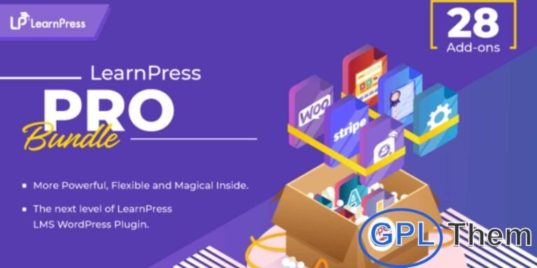 LearnPress PRO – Premium Add-ons Bundle for WordPress LearnPress PRO is a complete WordPress Learning Management System (LMS) plugin that transforms your website into a powerful online education platform. With the premium add-ons bundle, you get advanced tools to create, manage, and sell courses with ease.