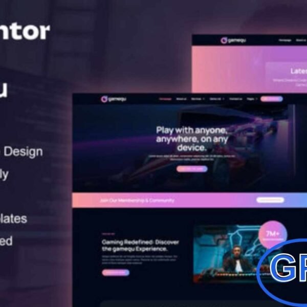 Gamequ – Game Publisher Elementor Pro Template Kit Gamequ is a professional Elementor Pro Template Kit built for game publishers, developers, and gaming studios. With its clean and modern design, it’s perfect for creating official gaming websites, game portfolios, online shops, review platforms, and streaming pages.