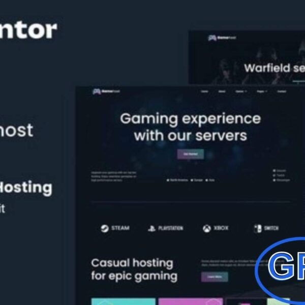 Gamehost – Game Server & Hosting Elementor Template Kit Gamehost is a modern Elementor Template Kit designed for game server and hosting websites. Built with the free version of Elementor, it’s simple to use and fully customizable. This template kit includes essential pages and blocks such as Home, About Us, Services, Team, Single Game, Support, Datacenter, Blog, Contact, and 404.