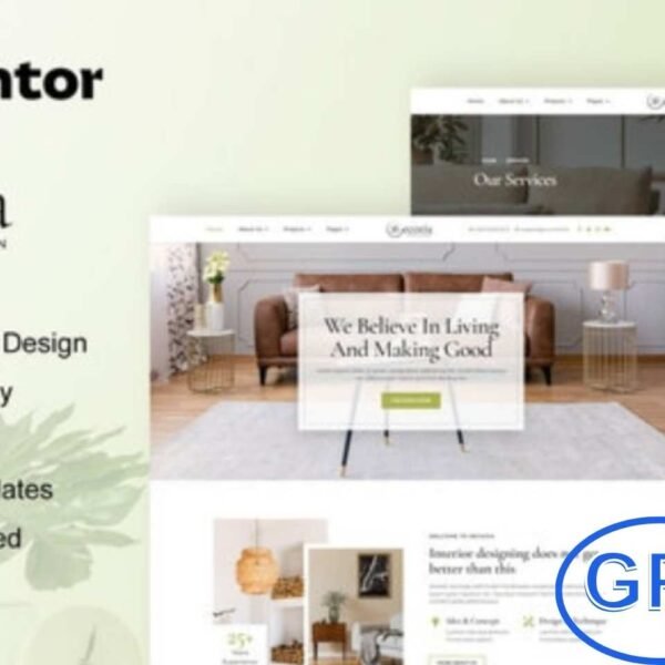 Decozia – Interior Design Service Elementor Template Kit Decozia is a modern Elementor Template Kit designed for interior designers, architects, real estate professionals, and furniture businesses.