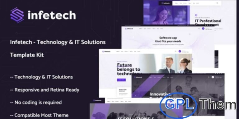 Infetech – Technology & IT Solutions Elementor Template Kit Infetech is a modern Elementor Template Kit designed for technology companies, IT solution providers, SaaS businesses, startups, and software firms. Crafted with extensive research into IT services, consulting, digital solutions, and technical engineering, it provides all the essential layouts and content blocks needed to build a professional website.