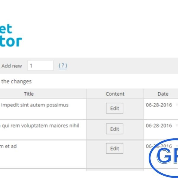 WP Sheet Editor Pro – Easy Spreadsheets for WordPress + All Addons WP Sheet Editor Pro is a powerful WordPress plugin that turns complex editing tasks into a simple spreadsheet interface. Instead of navigating through multiple pages and forms, you can edit posts, products, users, and custom fields directly in bulk with live updates.