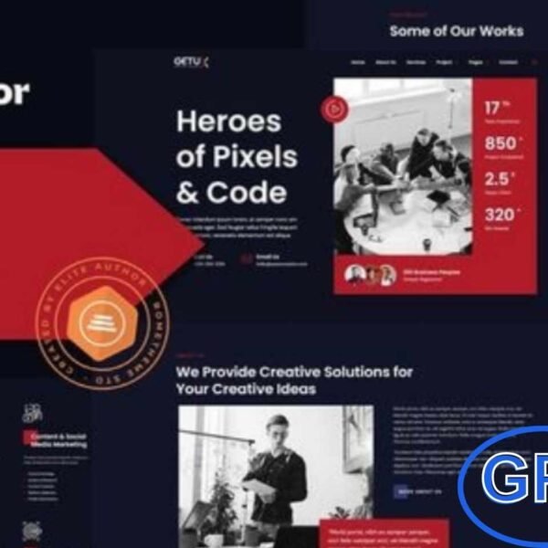 Getux – Modern Digital Agency Elementor Template Kit Getux is a sleek Elementor Template Kit designed for digital agencies, creative studios, freelancers, and online portfolios.