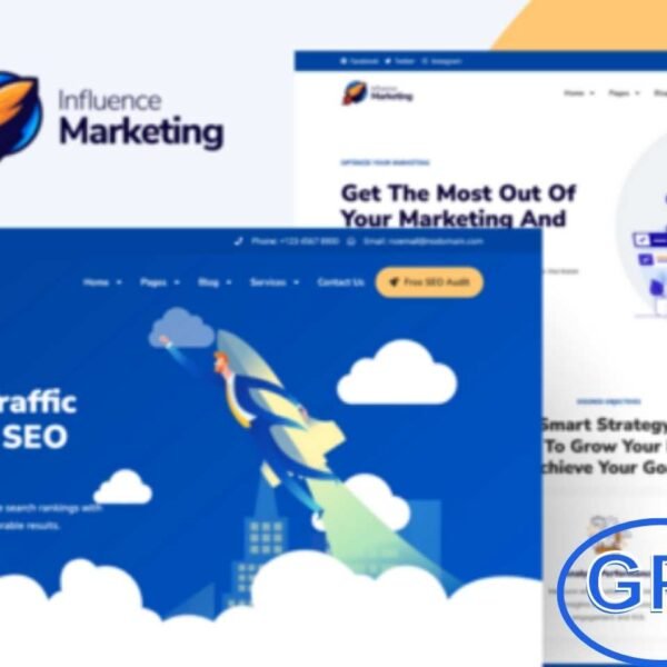 Influence Marketing – SEO & Digital Agency Elementor Pro Template Kit Influence Marketing is a modern Elementor Pro Template Kit designed for digital marketing agencies, SEO firms, and online marketing professionals. It includes a complete set of templates for SEO services, social media marketing, search engine optimization, and digital campaigns.