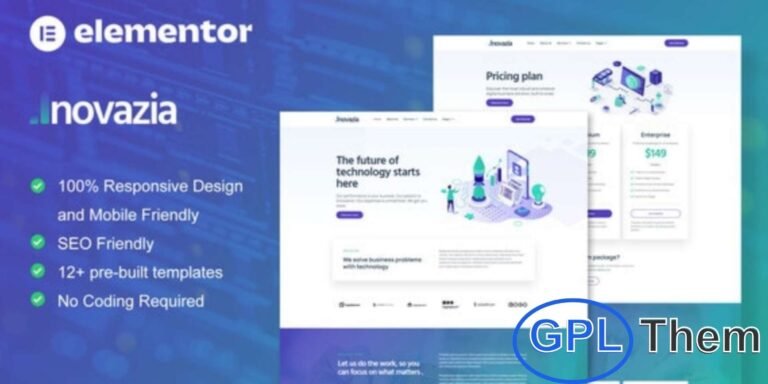 Inovazia – IT Services Elementor Pro Full Site Template Kit Inovazia is a modern Elementor Pro Full Site Template Kit built for IT services, technology companies, and digital agencies.