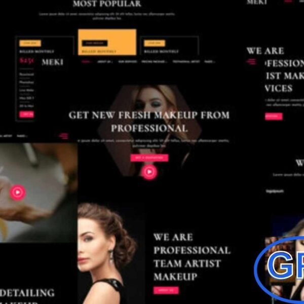 Meki – Artist Makeup Business Services Elementor Template Kit Meki is a versatile Elementor Template Kit designed for makeup artists, beauty salons, and cosmetic service providers. With its clean, modern layouts, this kit is perfect for showcasing your portfolio, services, client testimonials, and booking options.
