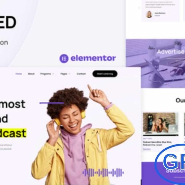 Podzed – Podcaster & Radio Station Elementor Template Kit Podzed is a modern Elementor Template Kit designed specifically for podcasters, radio stations, digital media, streaming services, and entertainment websites.