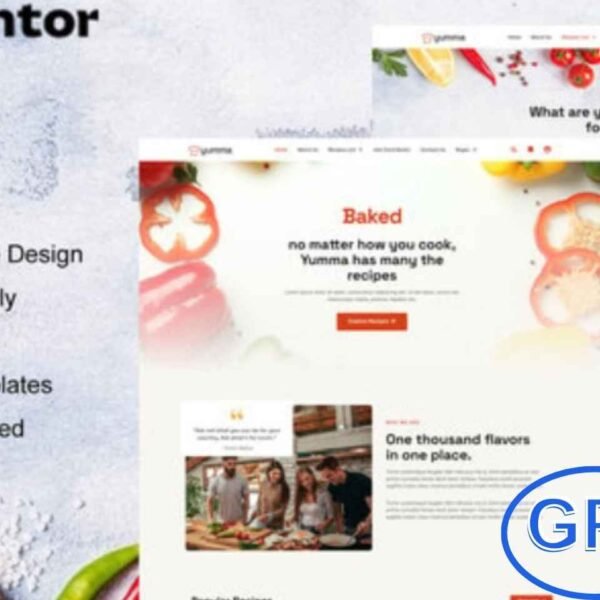 Yumma – Food Recipe Elementor Template Kit Yumma is a modern Elementor Pro Template Kit crafted for food recipe websites. Perfect for sharing recipes related to food, drinks, cakes, and healthy meals, this kit is designed with a clean and elegant layout.