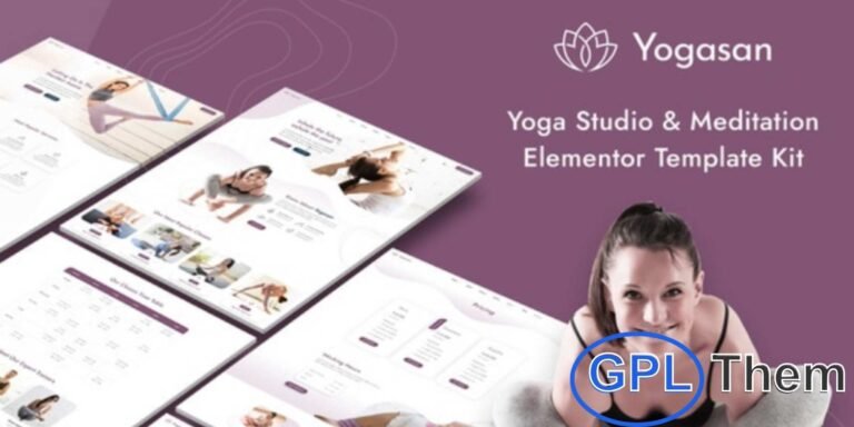 Yogasan – Yoga Studio & Meditation Elementor Template Kit Yogasan is a beautifully designed Elementor Template Kit tailored for yoga studios and wellness websites. Ideal for yoga instructors, meditation centers, pregnancy yoga, kundalini yoga, fitness, lifestyle, and healthcare services, this kit helps you create a professional online presence with ease.